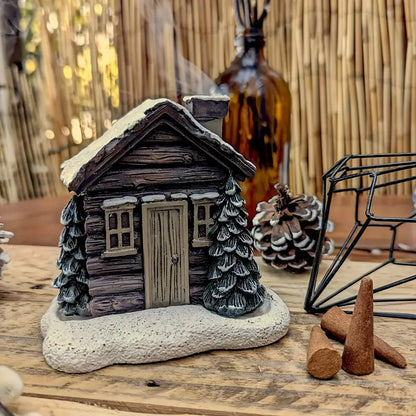 🔥  2024 Hot Sale 🎁Christmas Log Cabin Incense Burner